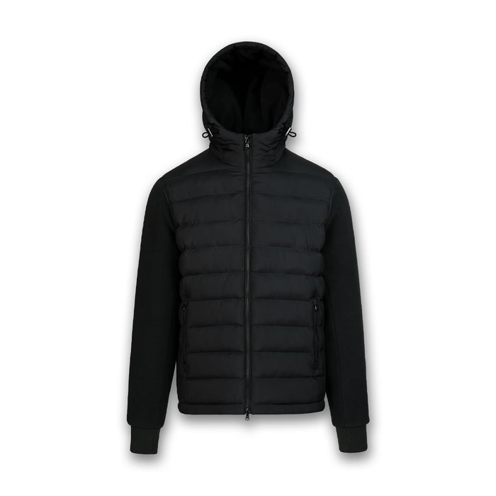 Sandbanks - Qutlander Polar Fleece Hybrid Jacket in Black - Nigel Clare