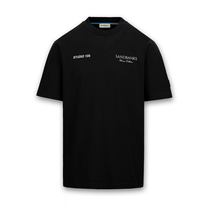 Sandbanks - Riviera Collection T-Shirt in Black - Nigel Clare