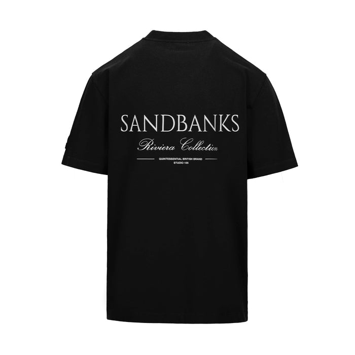 Sandbanks - Riviera Collection T-Shirt in Black - Nigel Clare