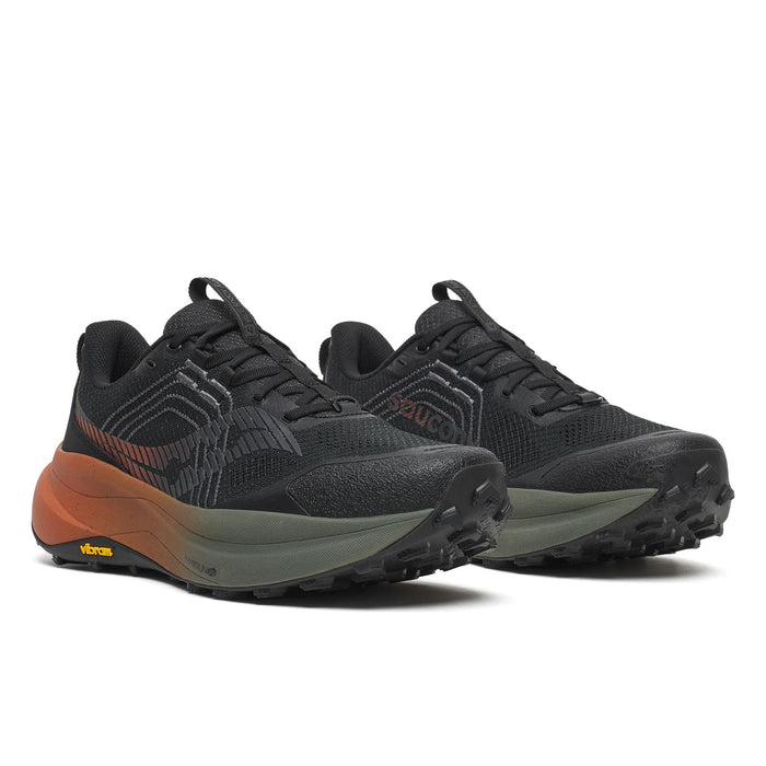 Saucony - Xodus Ultra 4 Trainer in Black/Rust