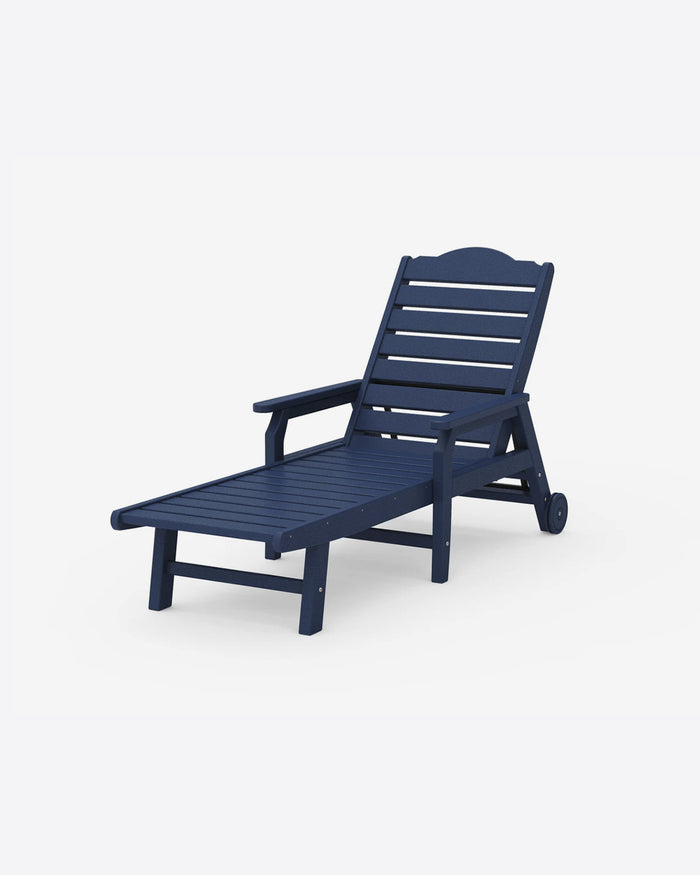 Savannah Chaise with Arms and Wheels