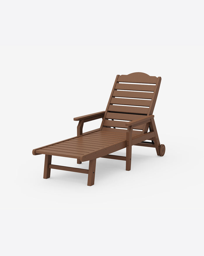 Savannah Chaise with Arms and Wheels