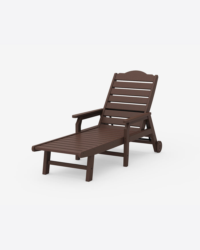 Savannah Chaise with Arms and Wheels