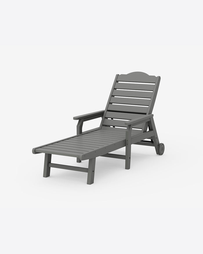 Savannah Chaise with Arms and Wheels