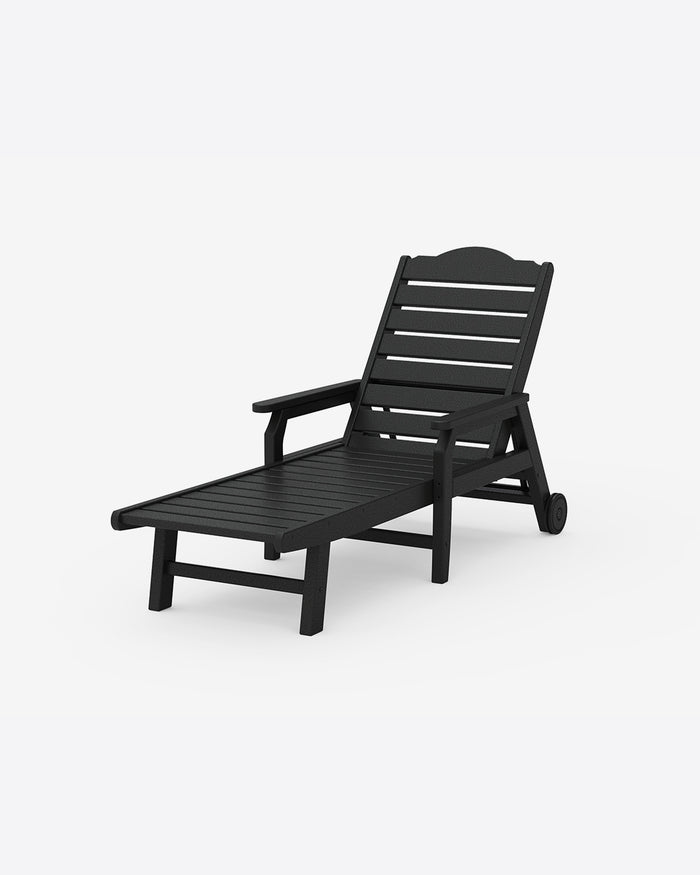 Savannah Chaise with Arms and Wheels