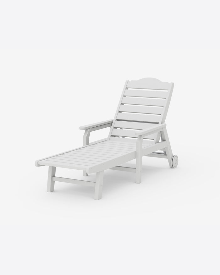 Savannah Chaise with Arms and Wheels