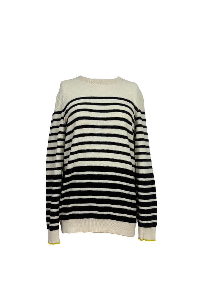Scotch & Soda Black & White Striped Sweater