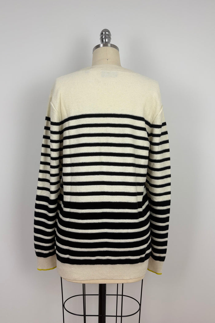 Scotch & Soda Black & White Striped Sweater