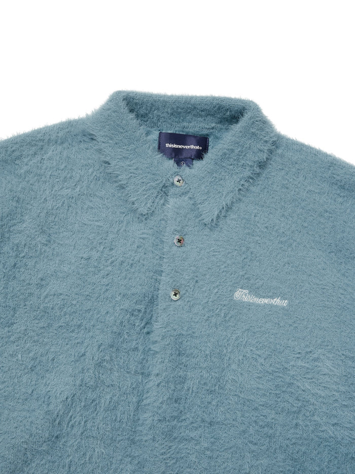 SCT-Logo Shaggy Knit Polo