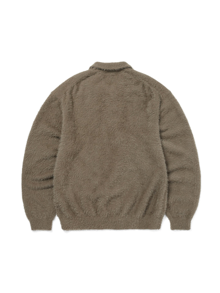 SCT-Logo Shaggy Knit Polo