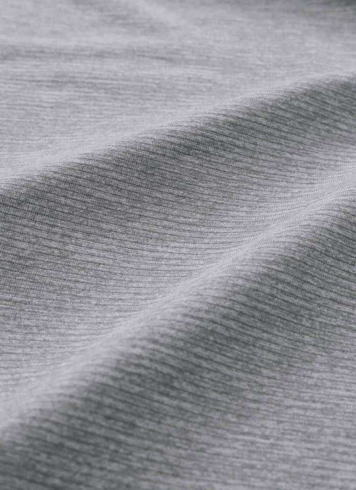 CRZ YOGA Women's Running Quick Dry Shirts Seamless Long Sleeves Slate Grey Marl