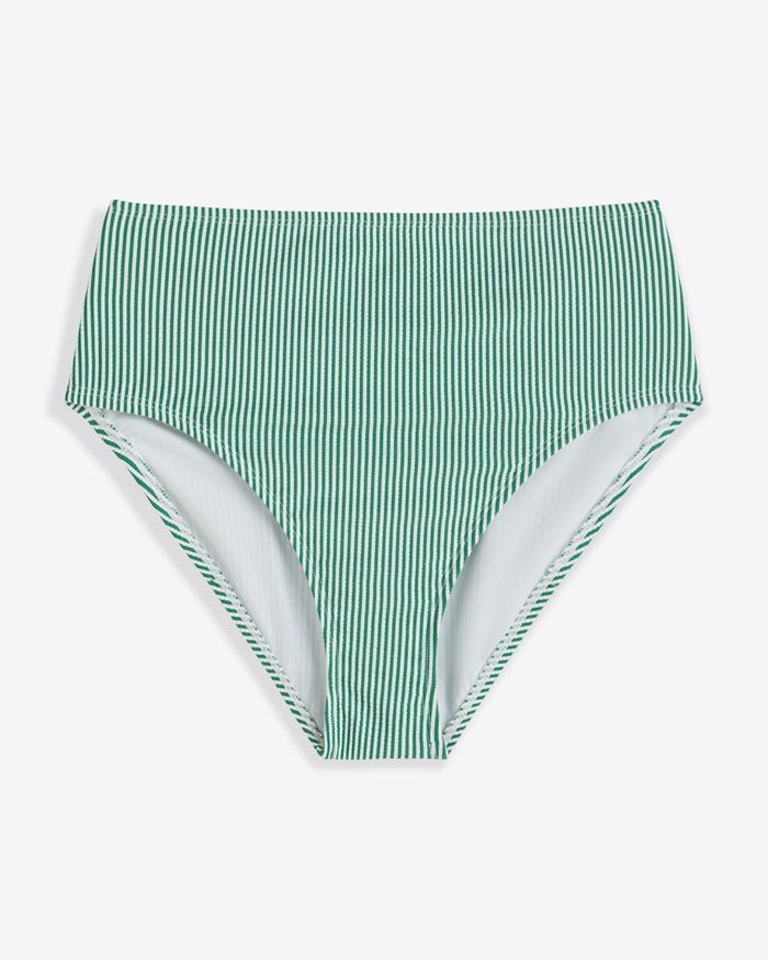 Seersucker High Waist Bottom