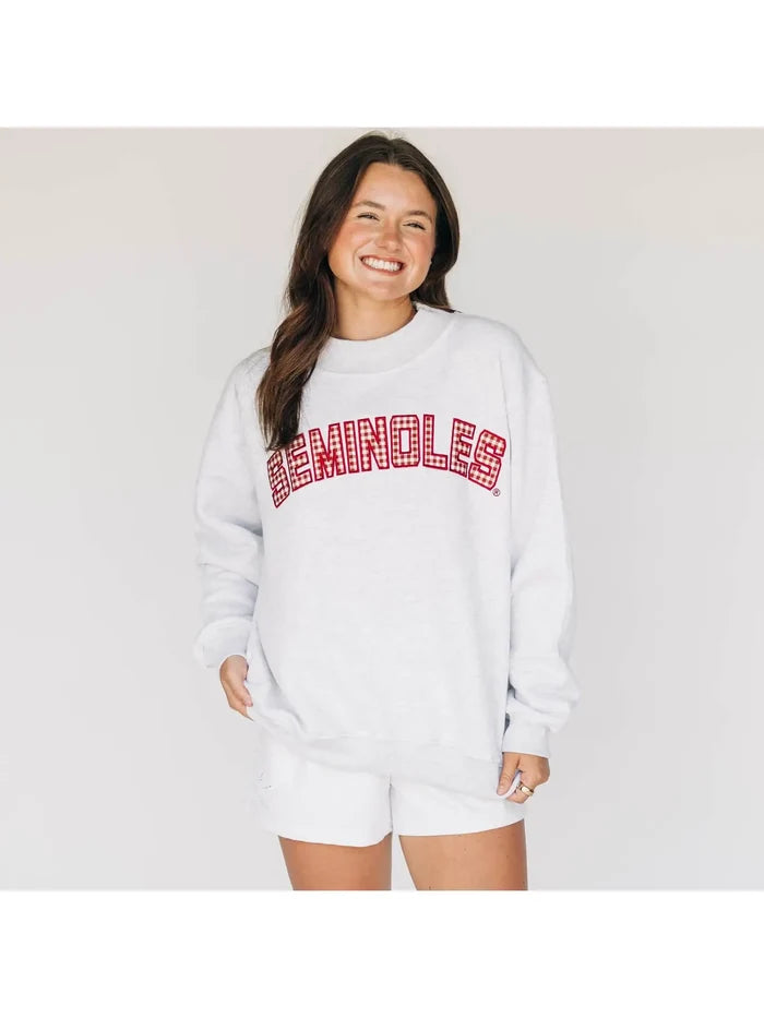 Seminoles - Mallory Embroidered Mockneck