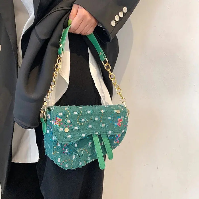 Embroidered Saddle Shoulder Bags fashionnsio