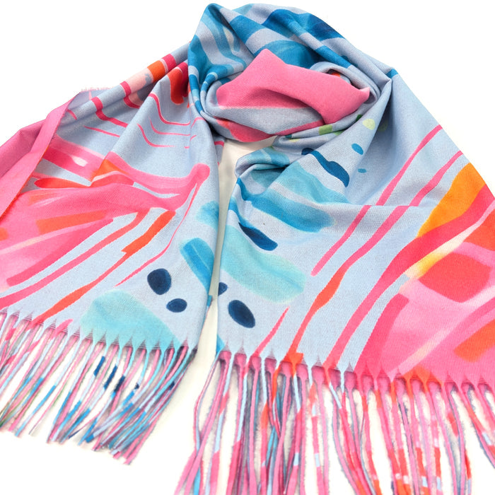 She Sells Seashells Pashmina Style Scarf (70x180cm) - Exclusive Design