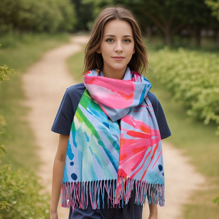 She Sells Seashells Pashmina Style Scarf (70x180cm) - Exclusive Design