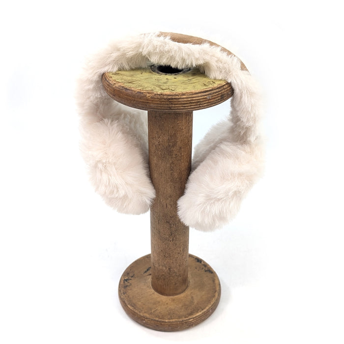Sheepskin Style Ear Muffs (Foldable) - Latte