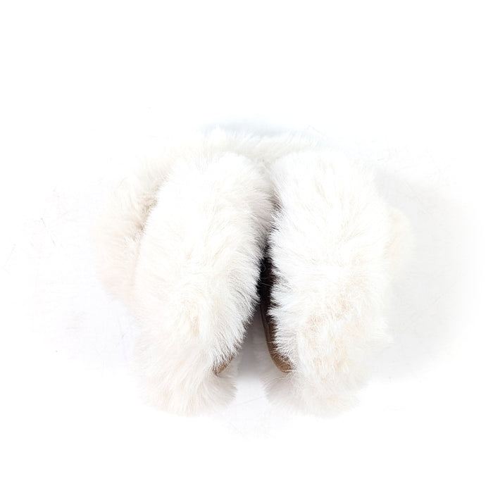 Sheepskin Style Ear Muffs (Foldable) - Latte