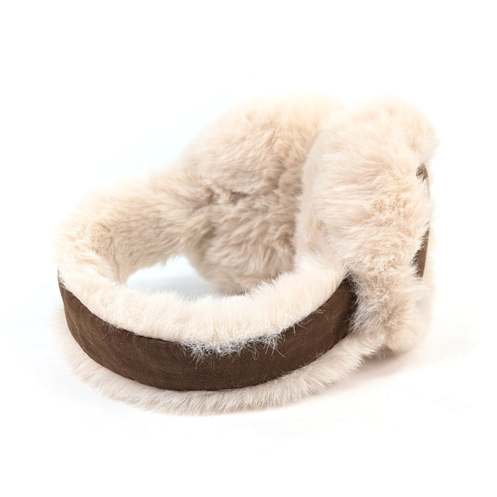 Sheepskin Style Ear Muffs (Foldable) - Tan
