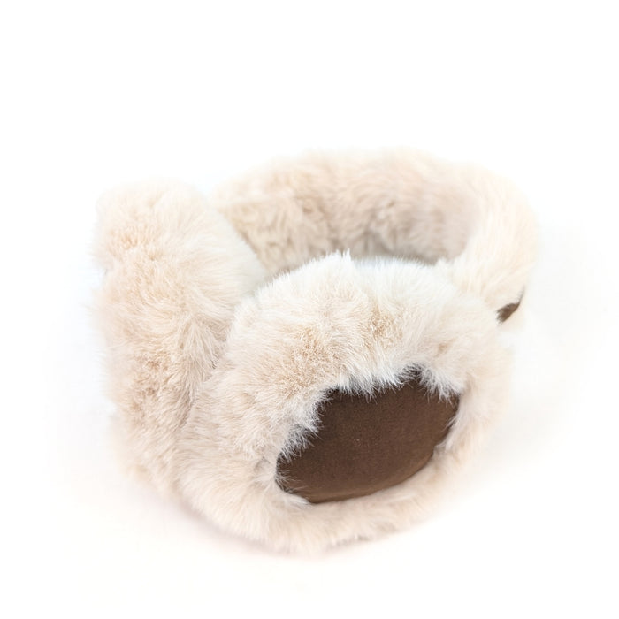 Sheepskin Style Ear Muffs (Foldable) - Tan