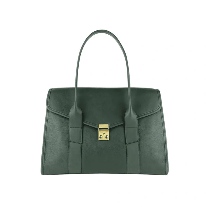 Signature Leather Satchel Bag