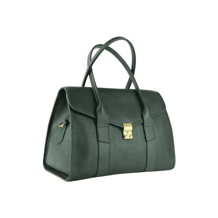 Signature Leather Satchel Bag