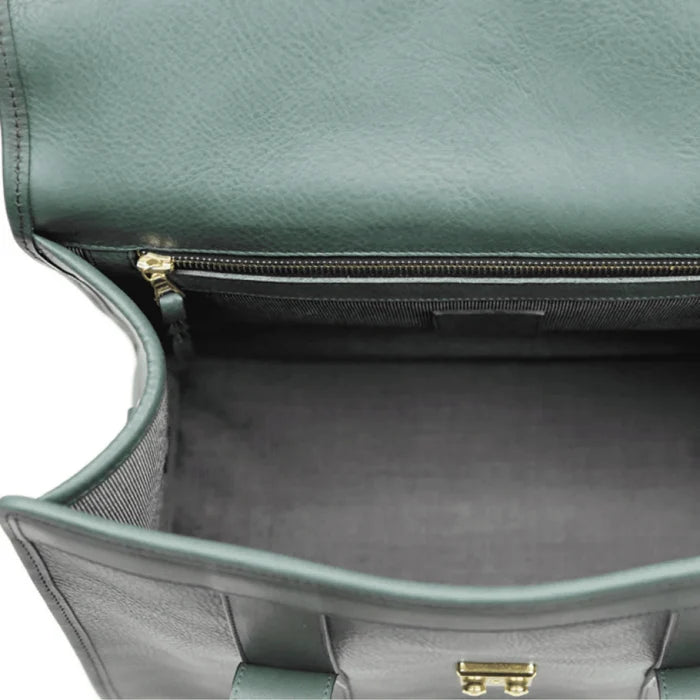 Signature Leather Satchel Bag