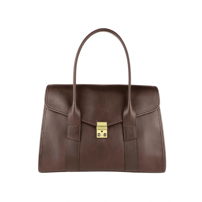 Signature Leather Satchel Bag