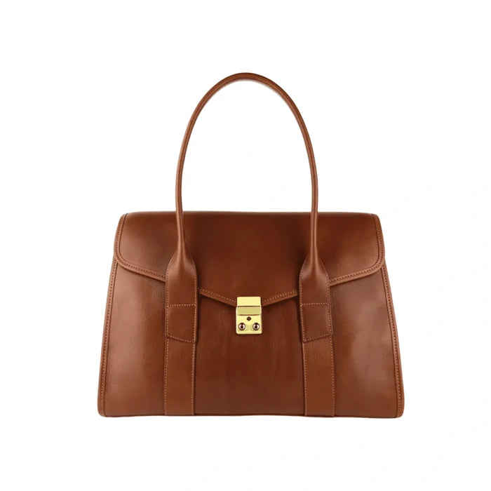 Signature Leather Satchel Bag
