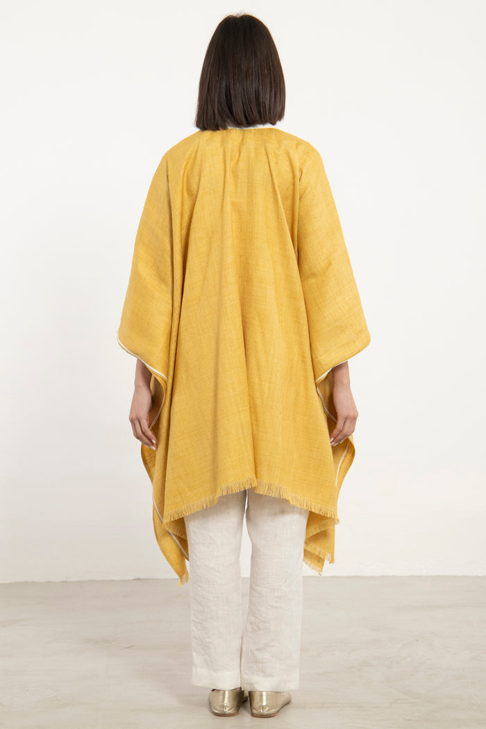 Silk Yellow Poncho