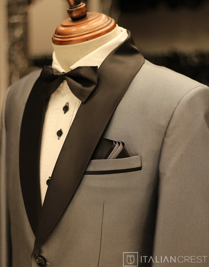 Silver 2-Piece Tuxedo Suit