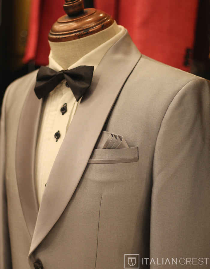 Silver 2-Piece Tuxedo Suit