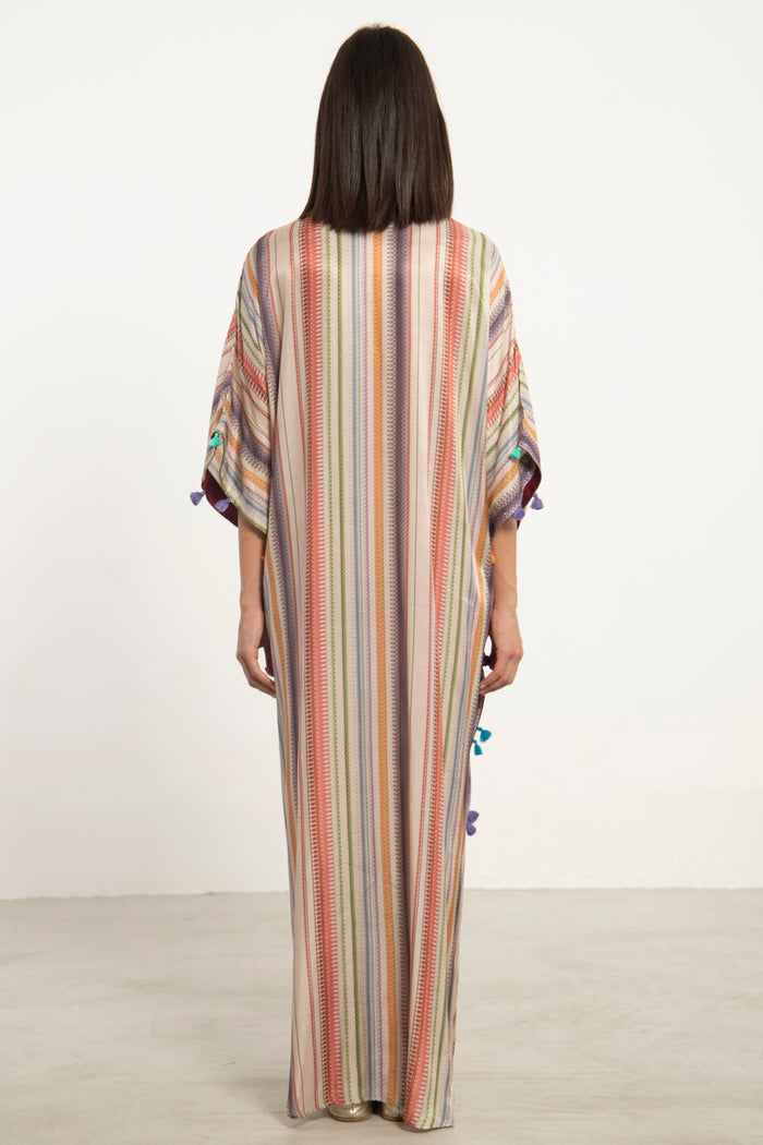 Sima Muslin Cotton Colorful Kaftan