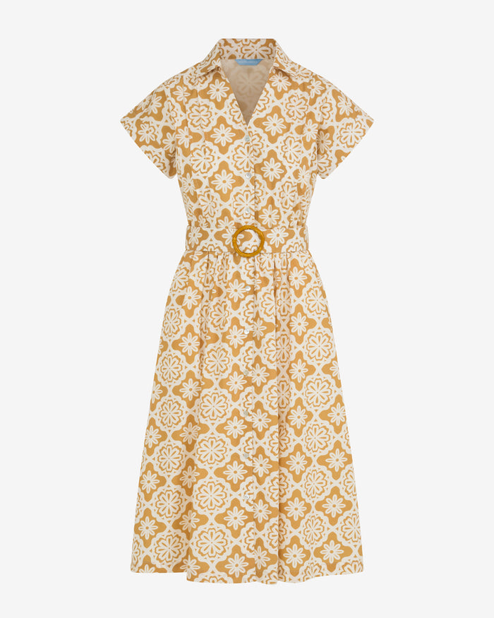 Skylar Belted Shirt Dress