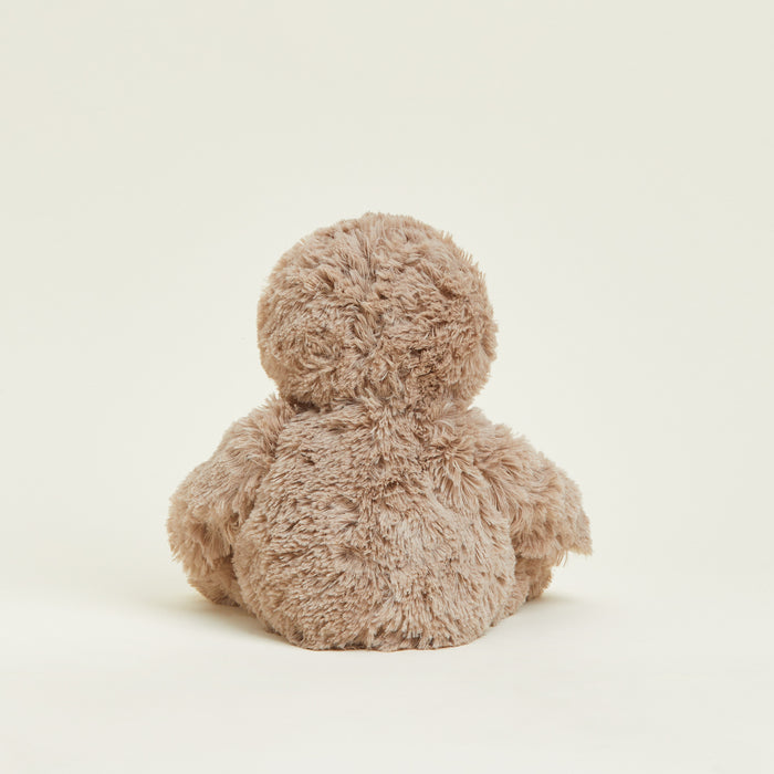 Sloth Warmies plush back view