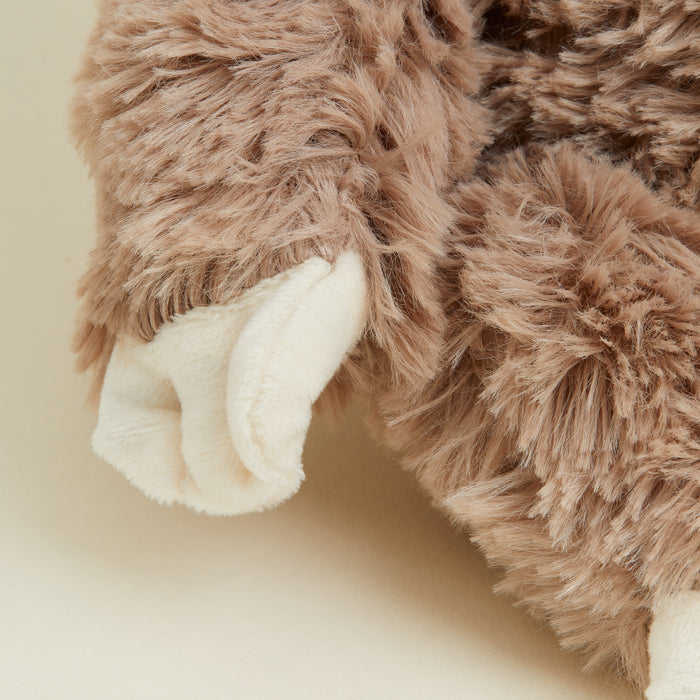 Sloth Warmies plush close-up
