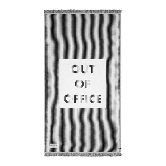 Slowtide® Driftweave Turkish Towel - Out of Office | Custom Branded | Lemon Print