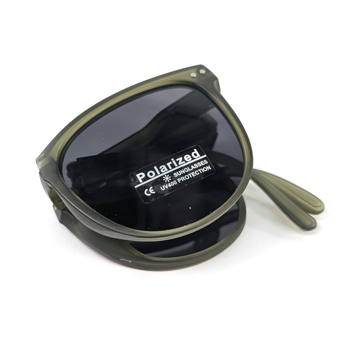 Sorelli - Matte Foldable Sunglasses (with Case & Cleaner) - Green