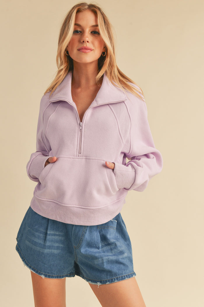 Sorority - Lulu Scuba Dupe Half Zip