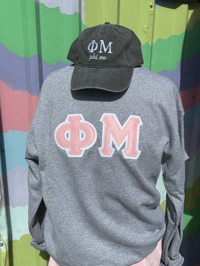 Sorority Classic Stitch Letter Sweatshirt