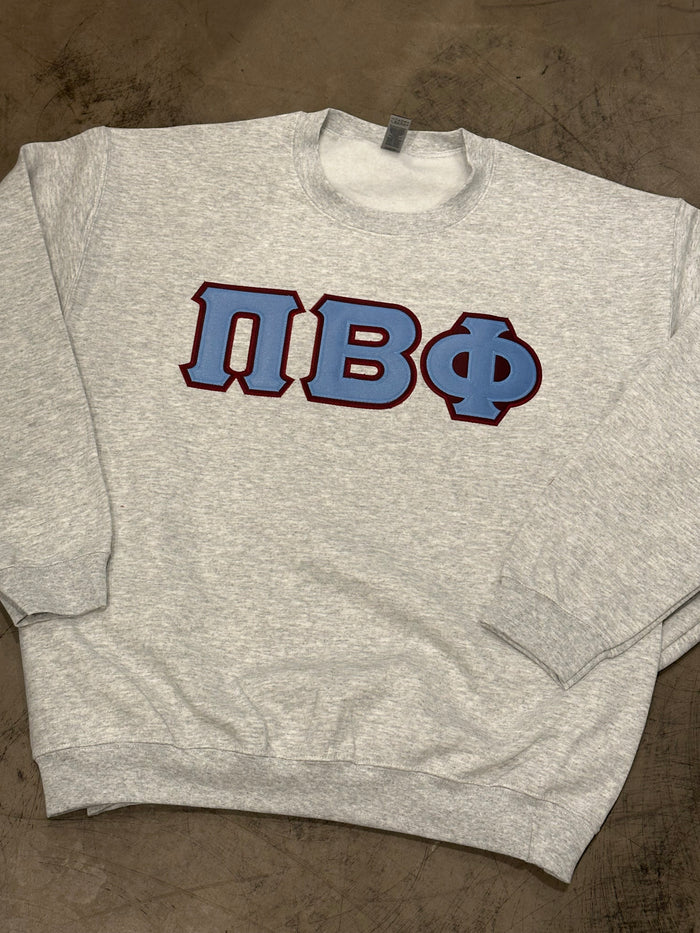 Sorority Classic Stitch Letter Sweatshirt