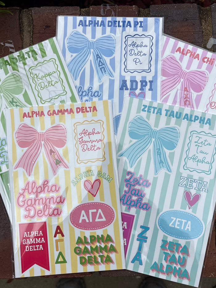 Sorority Stripes Sticker Set
