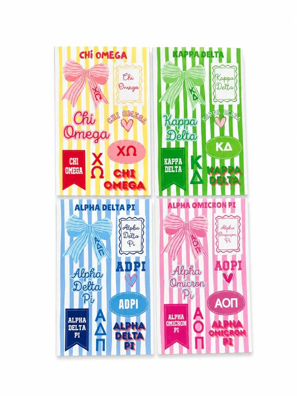 Sorority Stripes Sticker Set