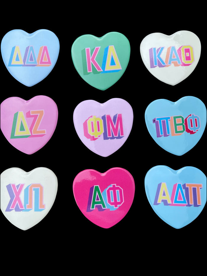 Sorority Swag CB Heart Button