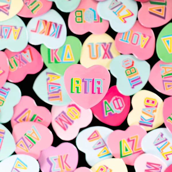 Sorority Swag CB Heart Button