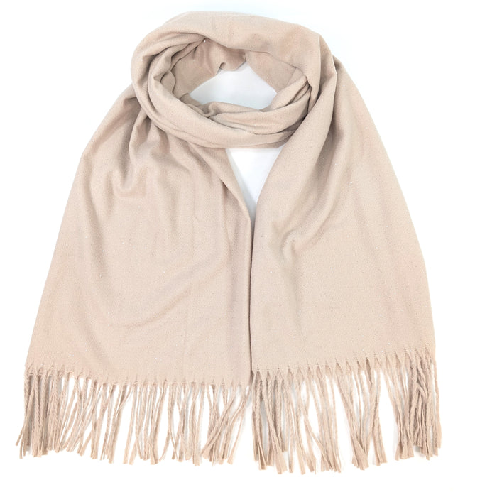Sparkly Petra Pashmina Scarf (70x180cm) - Mink