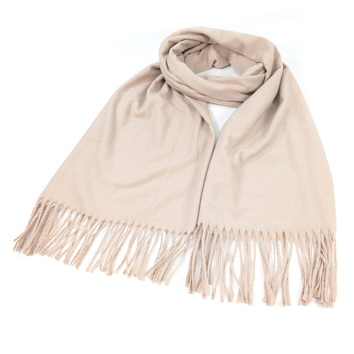 Sparkly Petra Pashmina Scarf (70x180cm) - Mink