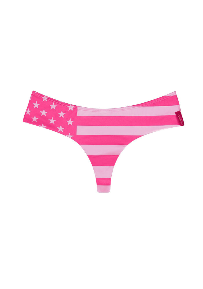 STELLAR RHINESTONE MICRO HOTPANT BIKINI BOTTOMS HOT PINK