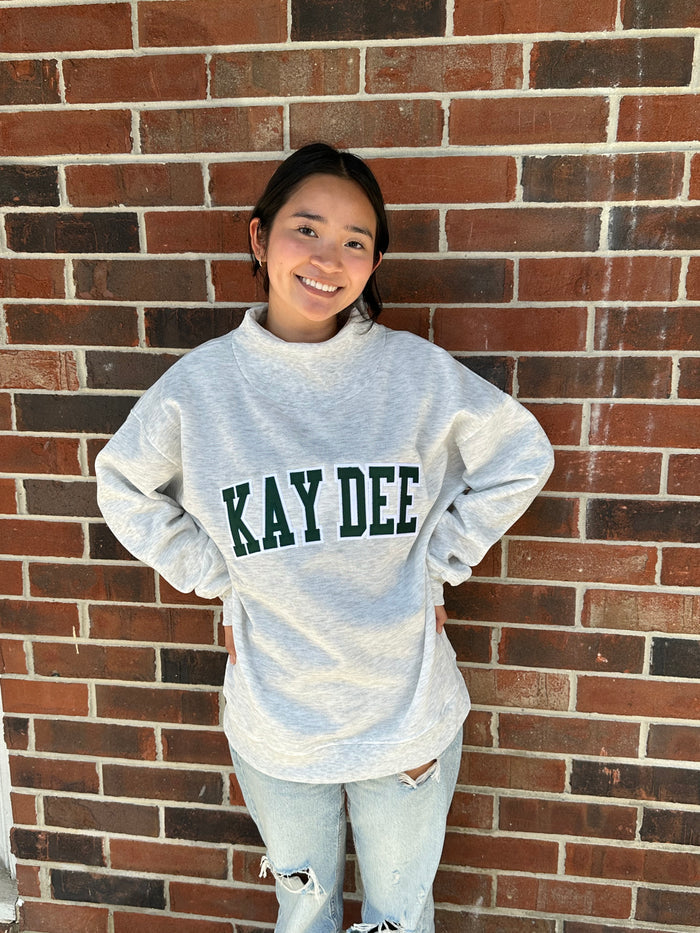 Stitched Mock Neck Sorority Sweatshirts (RTS)
