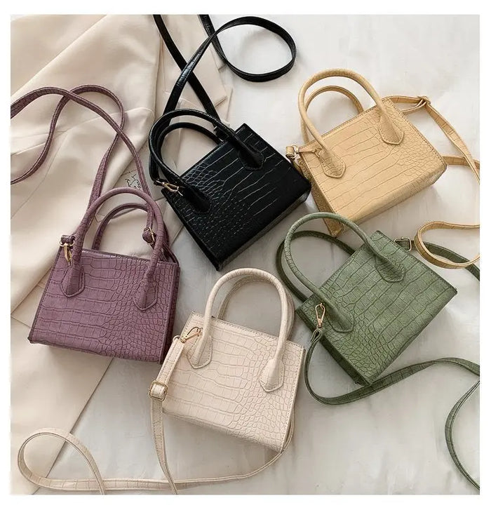 Stone Pattern Mini Tote Bags fashionnsio